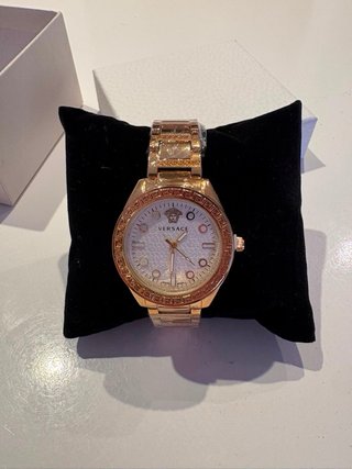 Reloj Versace Dorado y Blanco