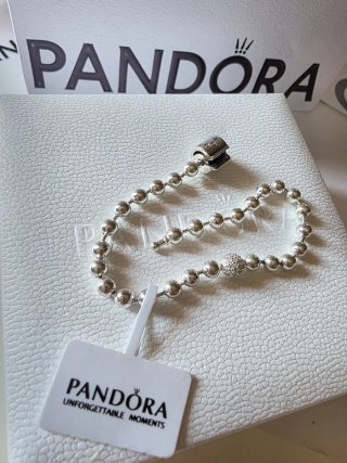 Pulsera Pandora Cuentas Plata 18cm