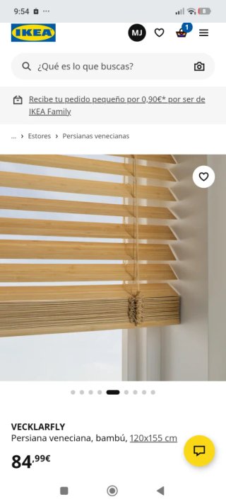 Persiana Veneciana Bambú IKEA Nueva