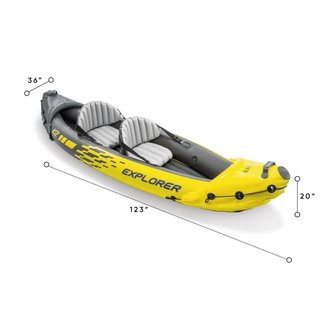 Kayak Hinchable Explorer K2 Recogida en Daimus