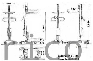 Apilador Eléctrico 90Kg - 1360 mm - 10700