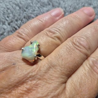 Anillo Plata con Ópalo Etíope