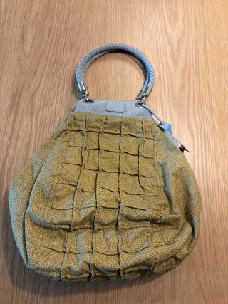 Bolso Adolfo Dominguez 3 en 1 Gris y amarillo