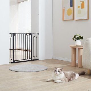 Porta per Bambini, 75-94 cm Extra Larga, 76 cm Alta, Porta per Cani per Scale, Porte e Casa, Porta per Bambini di Facile Passaggio con Chiusura Automatica, Porta di Sicurezza per Animali Domestici con...