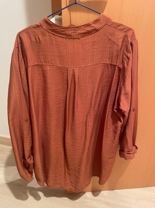 Camisa cuello mao naranja