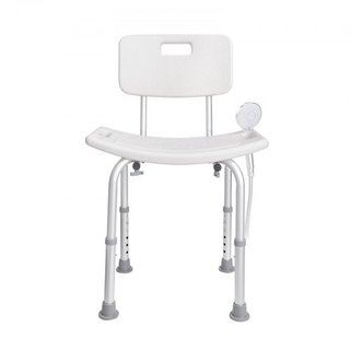 Silla de Ducha, Asiento de Ducha con Respaldo, Taburete de Ducha de Altura Ajustable, Silla de Ducha para Ducha Interior Bañera, Banco de Baño Antideslizante Silla de Baño para Ancianos Discapacit...