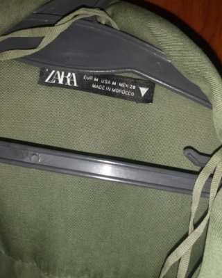 Vestido Zara verde militar