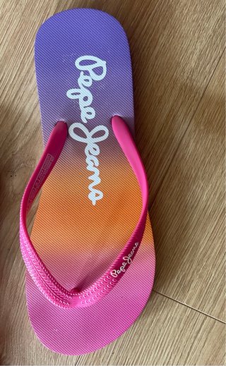 Chanclas Pepe Jeans degradado lila y rosa T.39