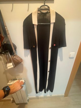 Vestido Lola Casademunt Negro y Beige