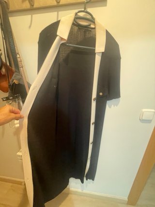 Vestido Lola Casademunt Negro y Beige