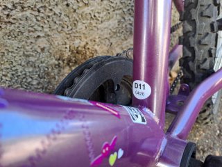 Bicicleta infantil morada