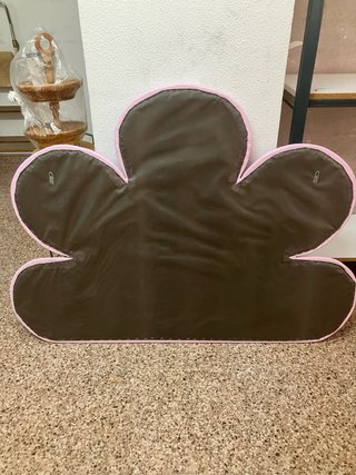 Cabezal Cama Flor 105 cm Rosa / Blanco