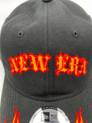 Cappello New Era Fiamme Nero Arancio