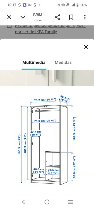 3 Armarios Ikea Brimnes Blancos
