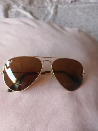 Gafas Ray-Ban Aviator Marrones y Doradas