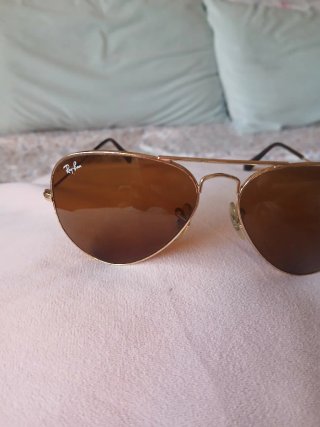 Gafas Ray-Ban Aviator Marrones y Doradas