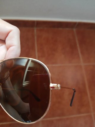 Gafas Ray-Ban Aviator Marrones y Doradas