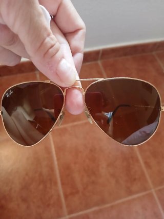 Gafas Ray-Ban Aviator Marrones y Doradas
