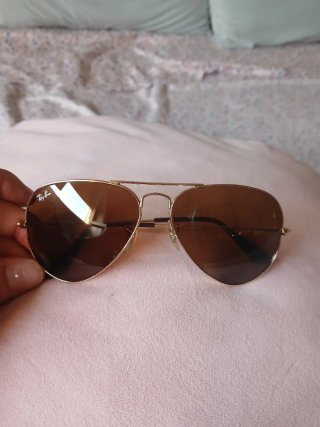 Gafas Ray-Ban Aviator Marrones y Doradas