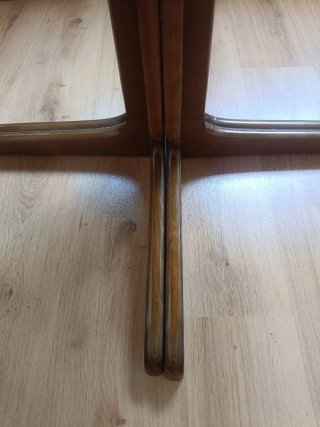 Mesa Madera Maciza Cerezo Ø96 (extensible Ø163)