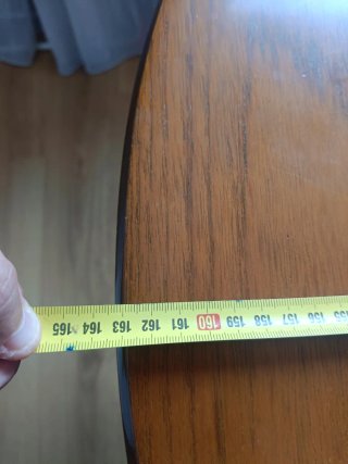 Mesa Madera Maciza Cerezo Ø96 (extensible Ø163)