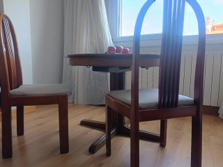 Mesa Madera Maciza Cerezo Ø96 (extensible Ø163)