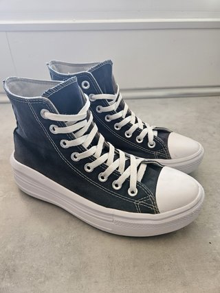 Converse plataforma negras