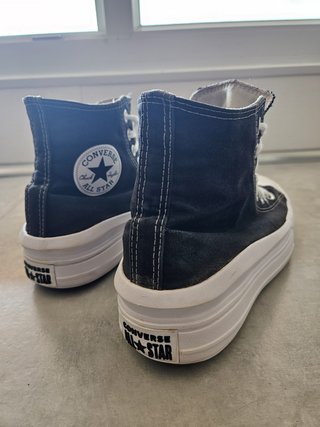 Converse plataforma negras