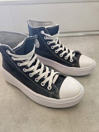 Converse plataforma negras