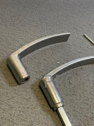 Muelle doble Dac de aluminio pulido