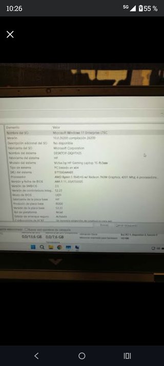Portatil Gaming HP Victus 16GB RAM RTX 3050 6GB