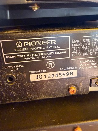 Equipo de música Pioneer negro