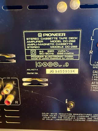 Equipo de música Pioneer negro