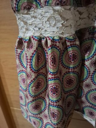Vestido largo boho encaje bordado