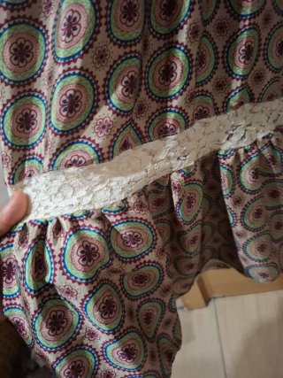 Vestido largo boho encaje bordado