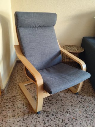 Sillón Poäng Ikea Madera Gris
