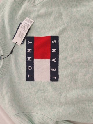 Jersey Tommy Jeans Verde Mujer