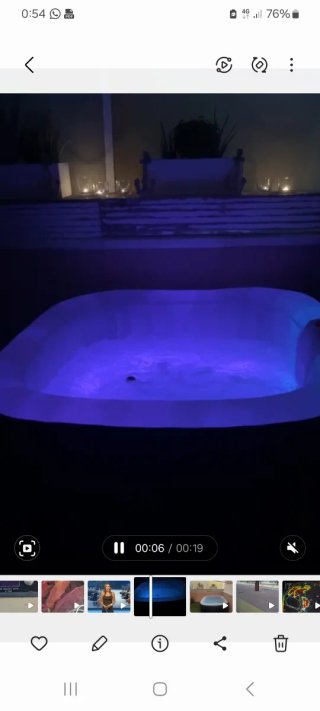 Jacuzzi Inflable AREBOS Negro/Transparente