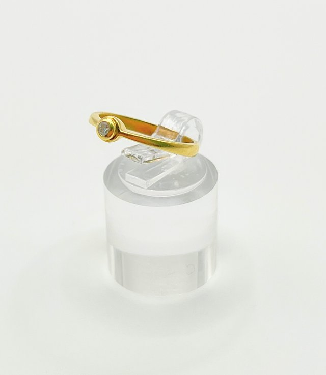 Anillo Oro 18k Circonita 2.40 gr