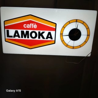 Insegna e Orologio Caffè Lamoka
