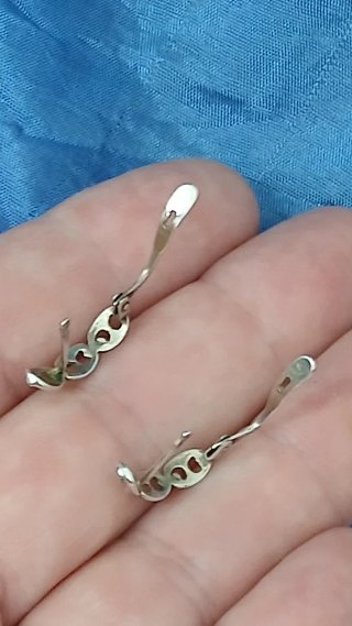 Pendientes Plata Ley Estilo Cartier