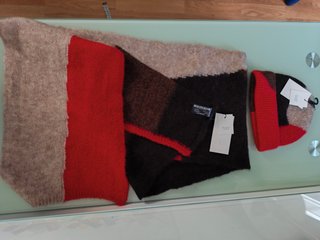 Conjunto de gorro y bufanda Zara ,lino y alpaca