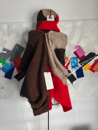 Conjunto de gorro y bufanda Zara ,lino y alpaca