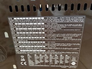 Estufa Parafina Toyoset RS-2210 Marrón