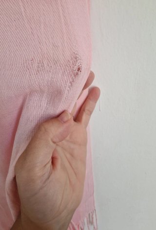 Sciarpa in cashmere rosa