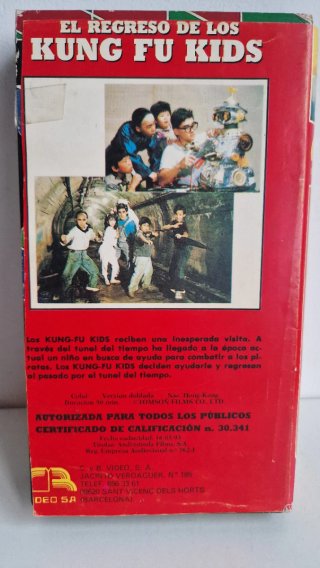 VHS El Regreso de los Kung Fu Kids