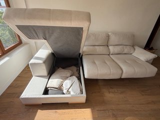 Sofá modular 3 plazas con canapé reclinable