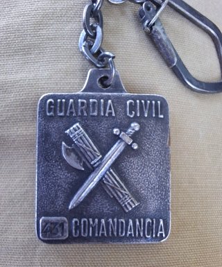 Llavero antiguo Guardia Civil Conmemorativo