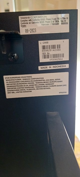 Soporte Piano Digital Yamaha Negro