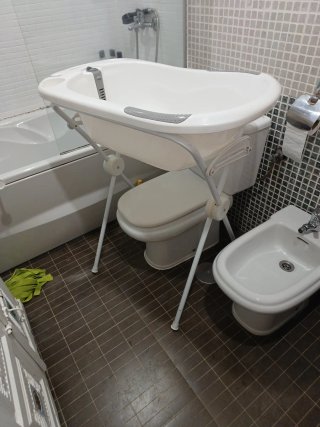 Bañera bebé con soporte